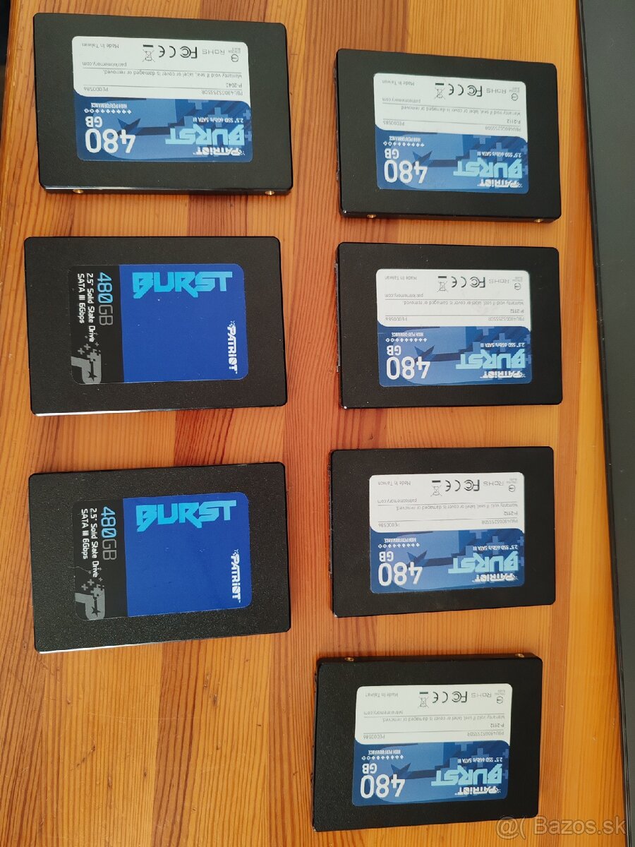 Predám 2.5" 480GB SSD disky PATRIOT BURST
