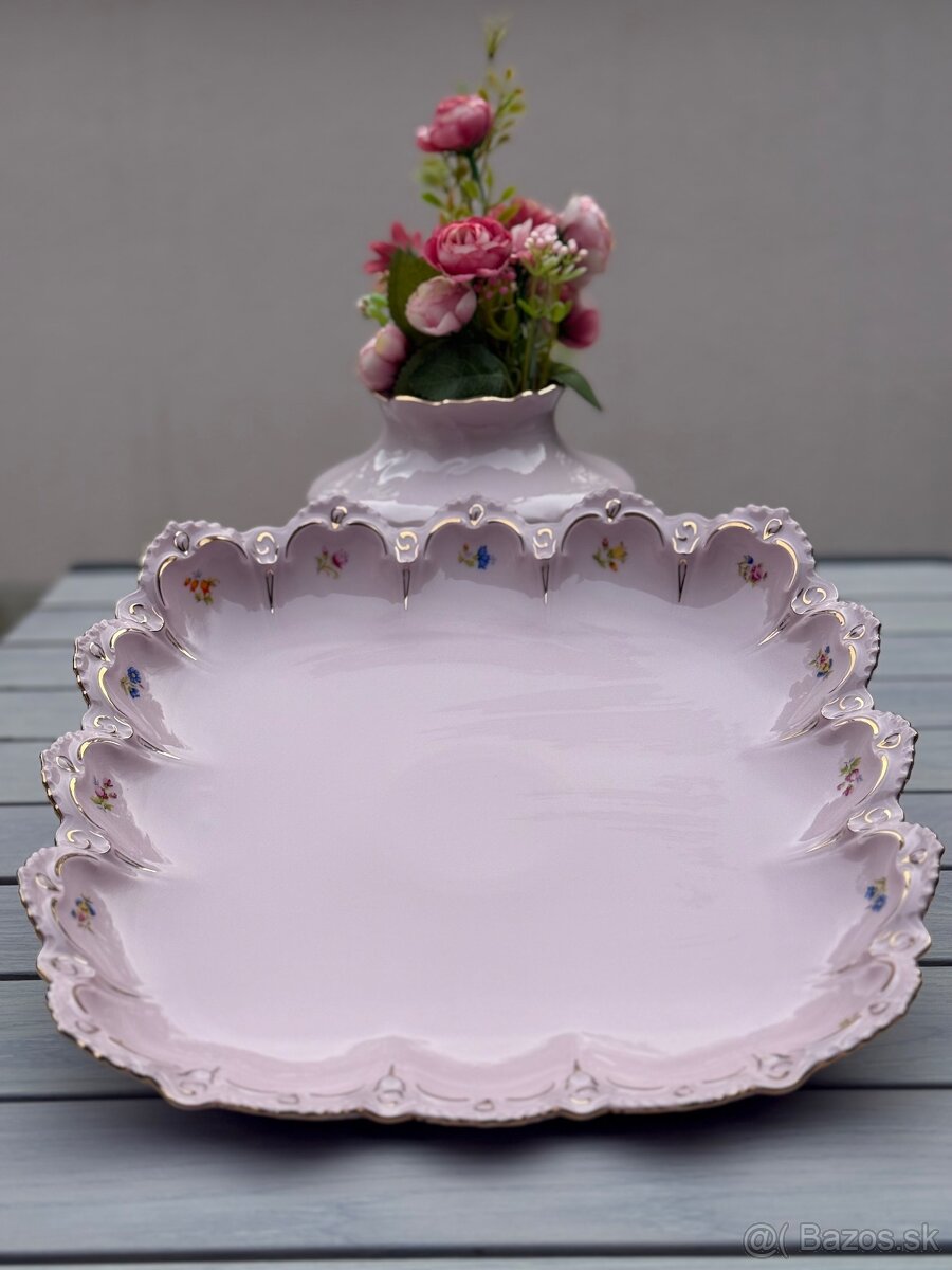 H&C ružový porcelán Veľká misa