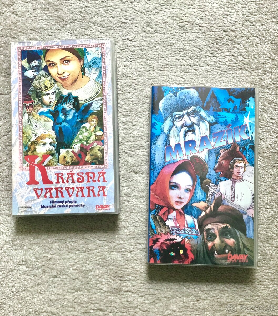 VHS kazety ruské rozprávky