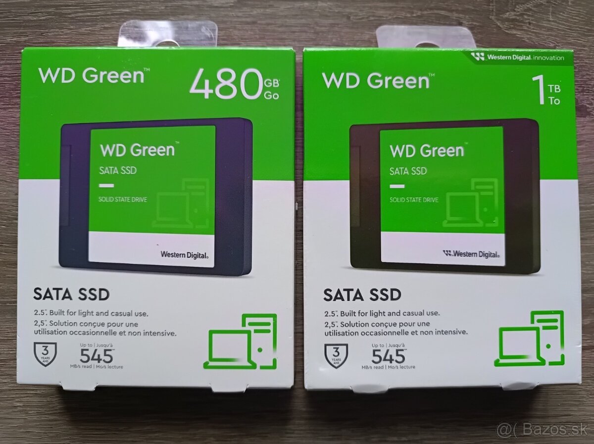 WD Green™ 1TB, 480GB SSD 2,5" Zaruka
