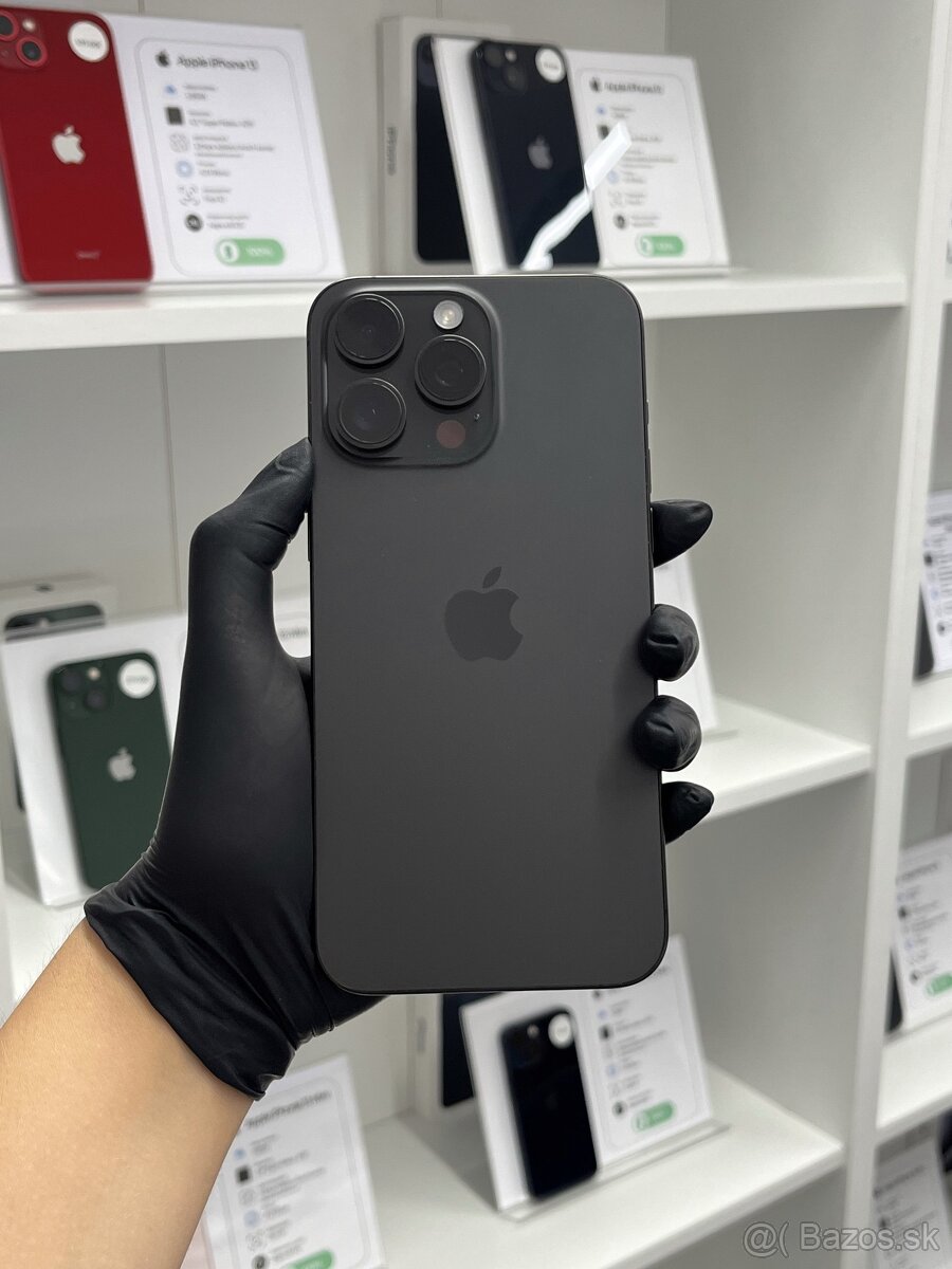 Apple iPhone 15 Pro Max 256GB Black Titanium, 100%