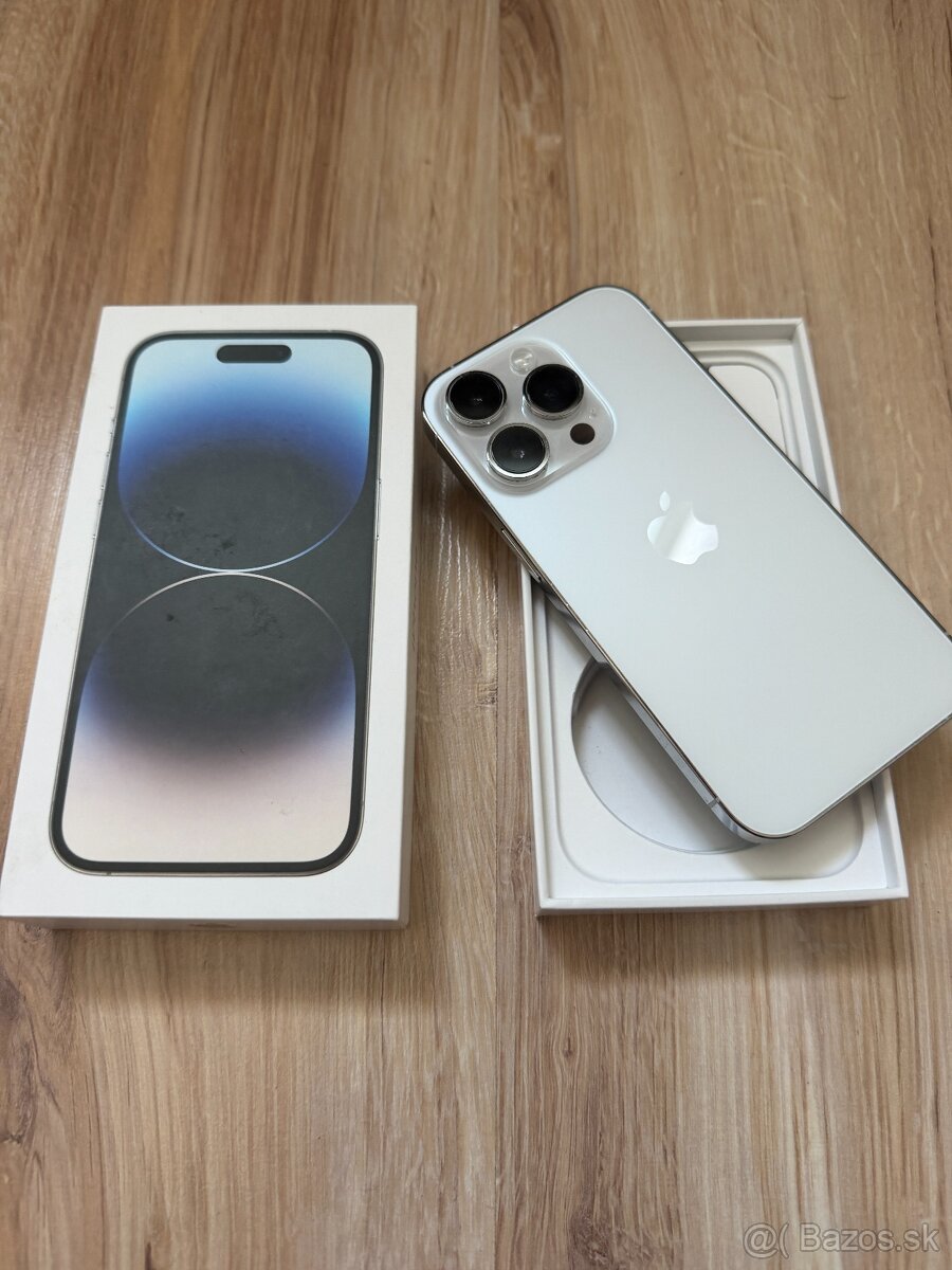 iPhone 14 Pro 128gb Silver - 100% Baterie