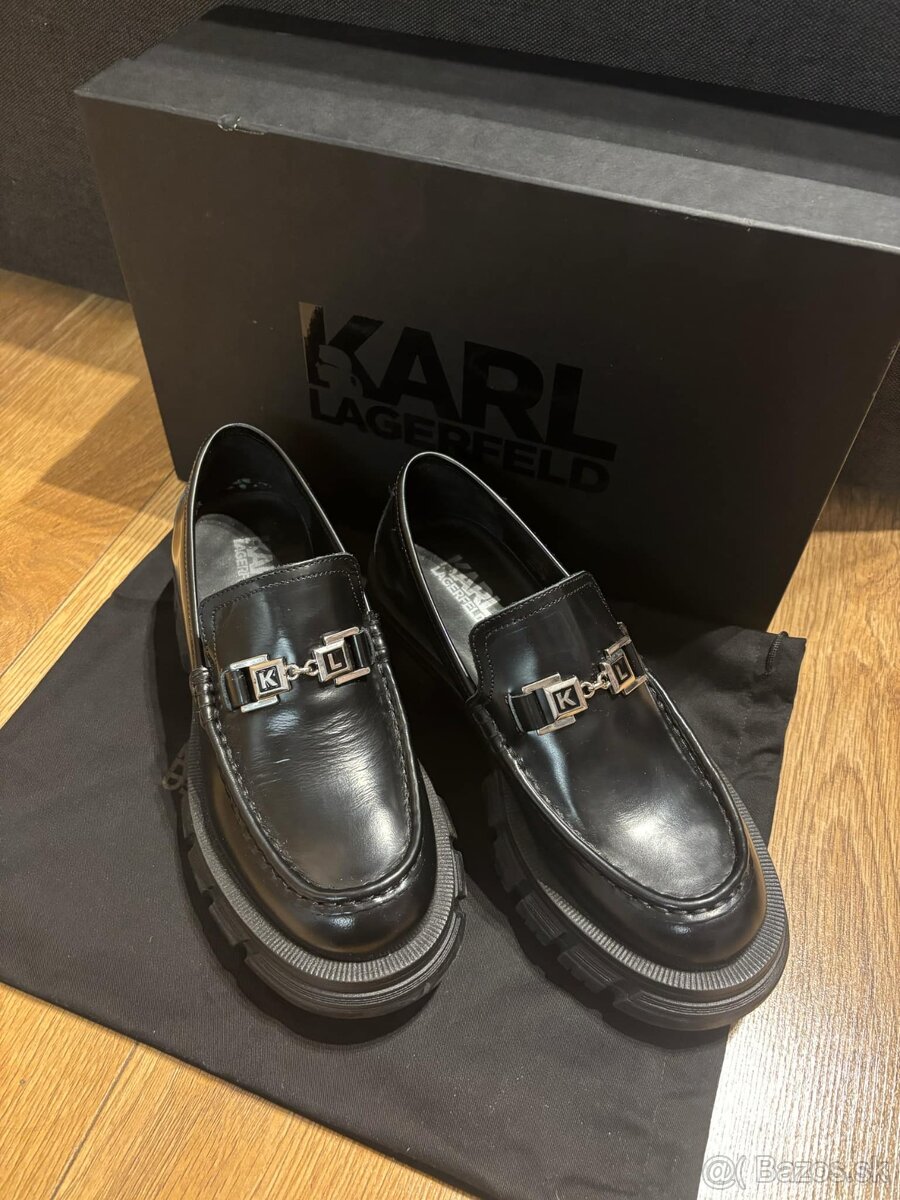 Kožené mokasíny Karl Lagerfeld