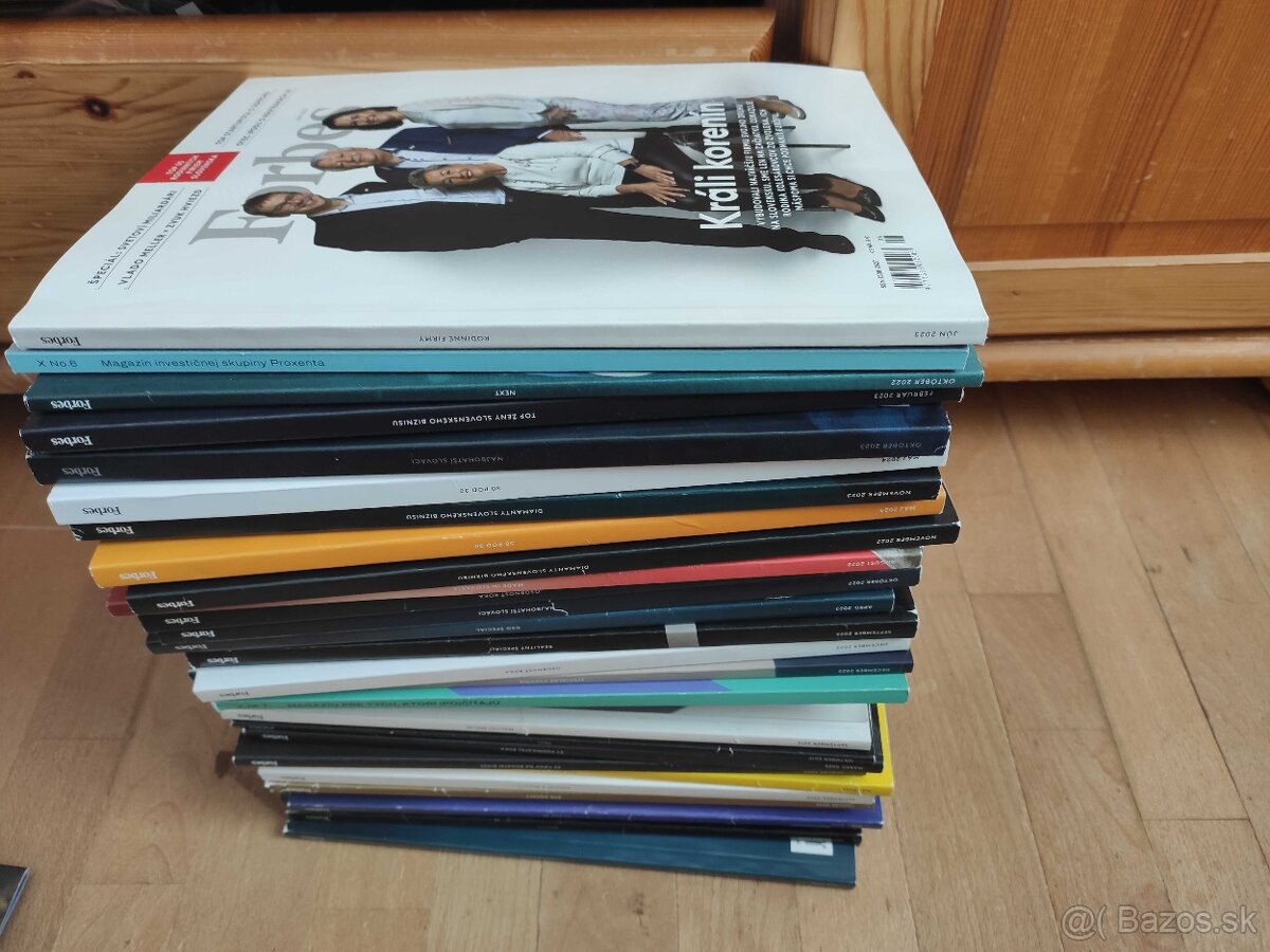 Predám 28ks Forbes časopisov (rok 2019 - 2023)