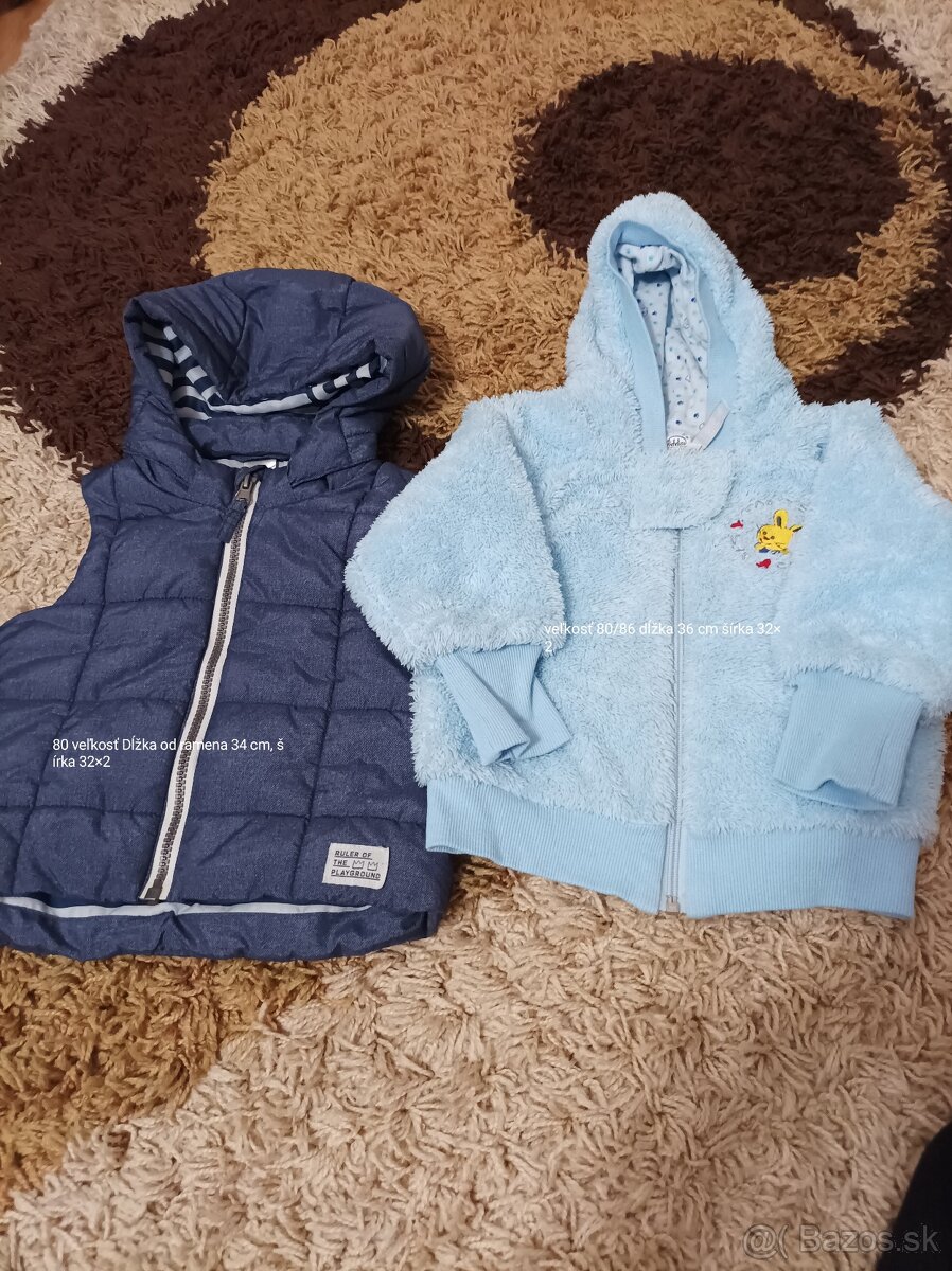 Mikina 80/86 a vesta 80