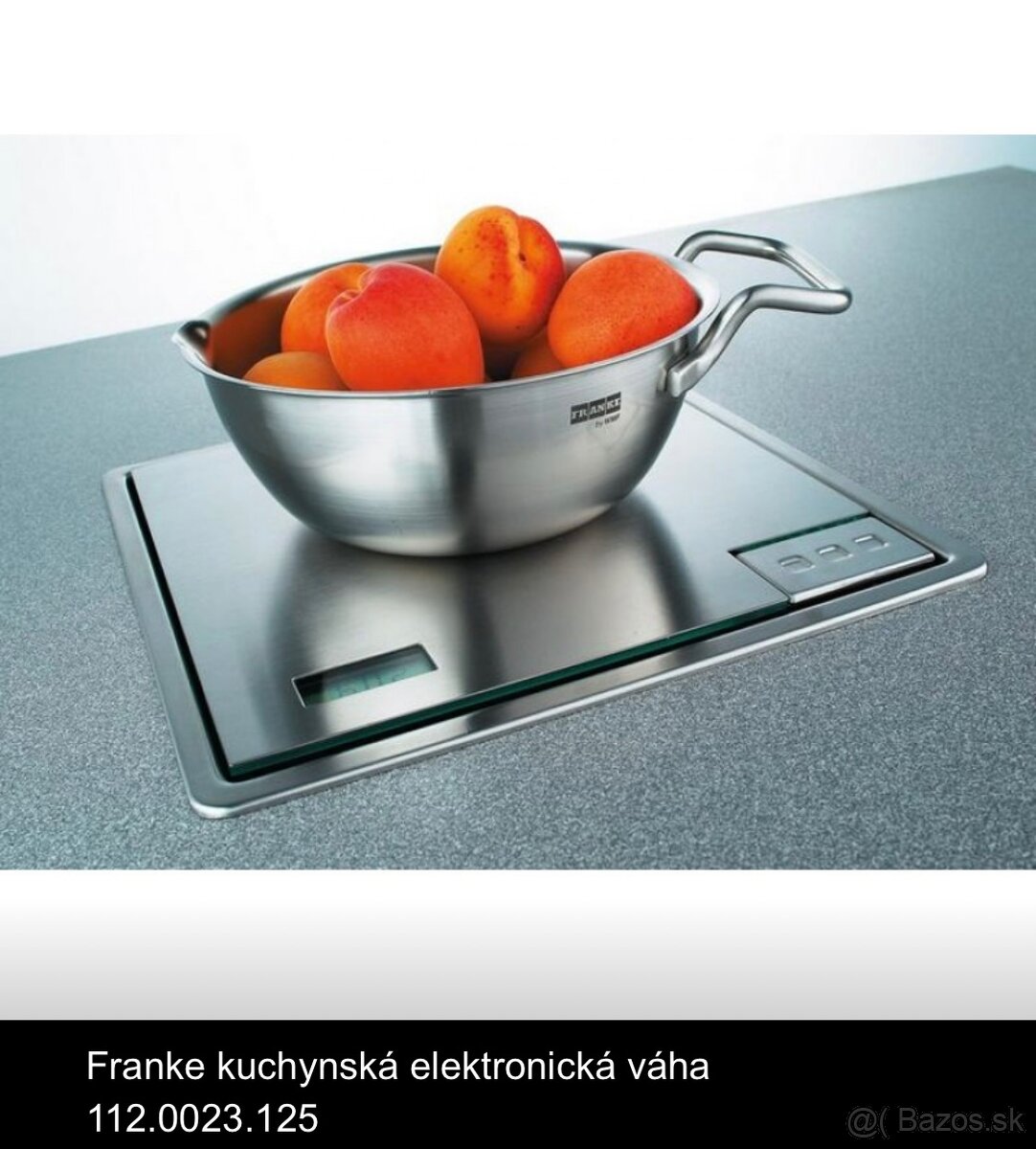 Zabudovana  nova kuchynska vaha franke