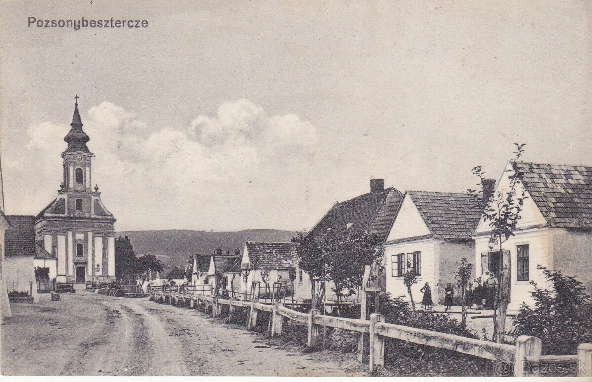 Predám pohľadnicu Záhorská Bystrica - okolo r. 1920
