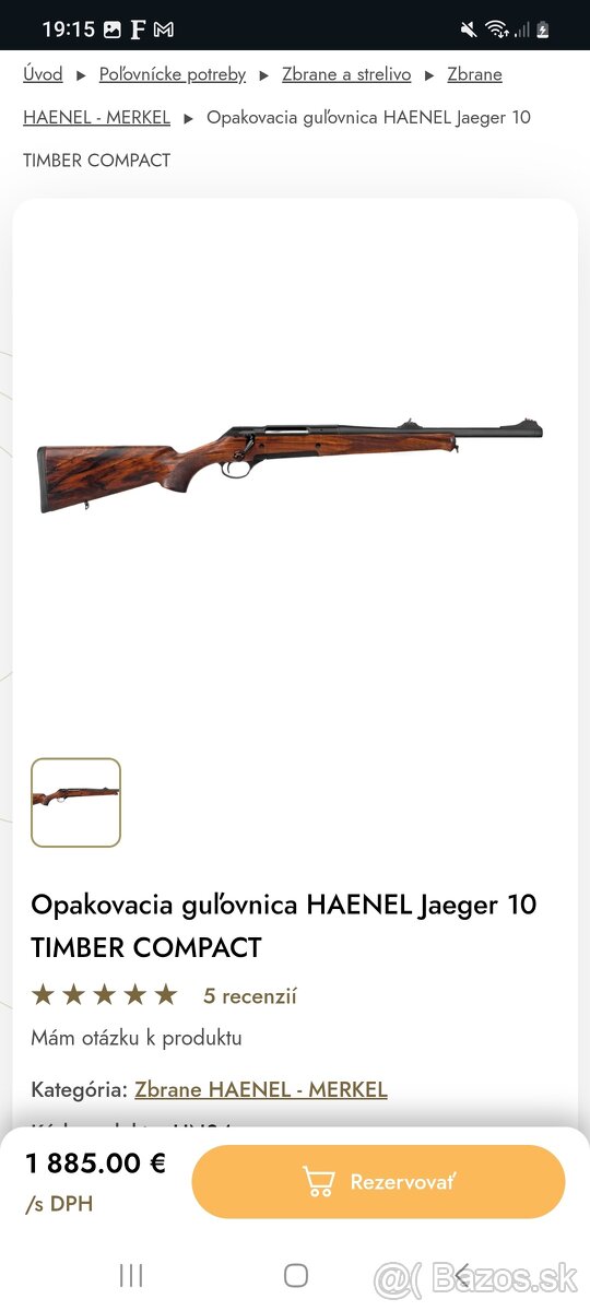 Haenel jaeger 10 timber compact 9.3x62