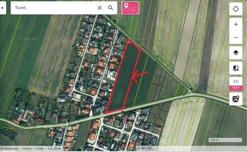 Odstúpim 1.079m2 podiel zo stavebného pozemku
