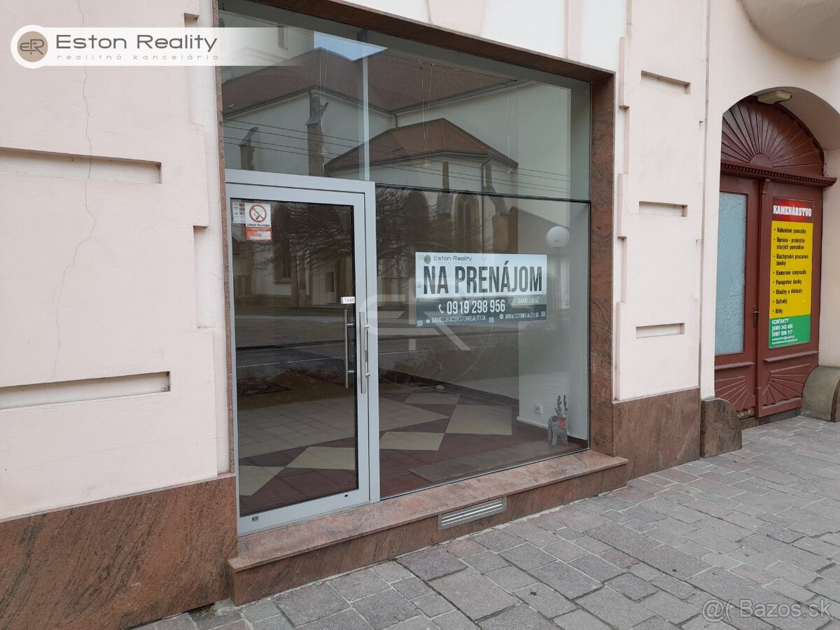 Prenájom obchodný priestor s výkladom na Hlavnú ulicu