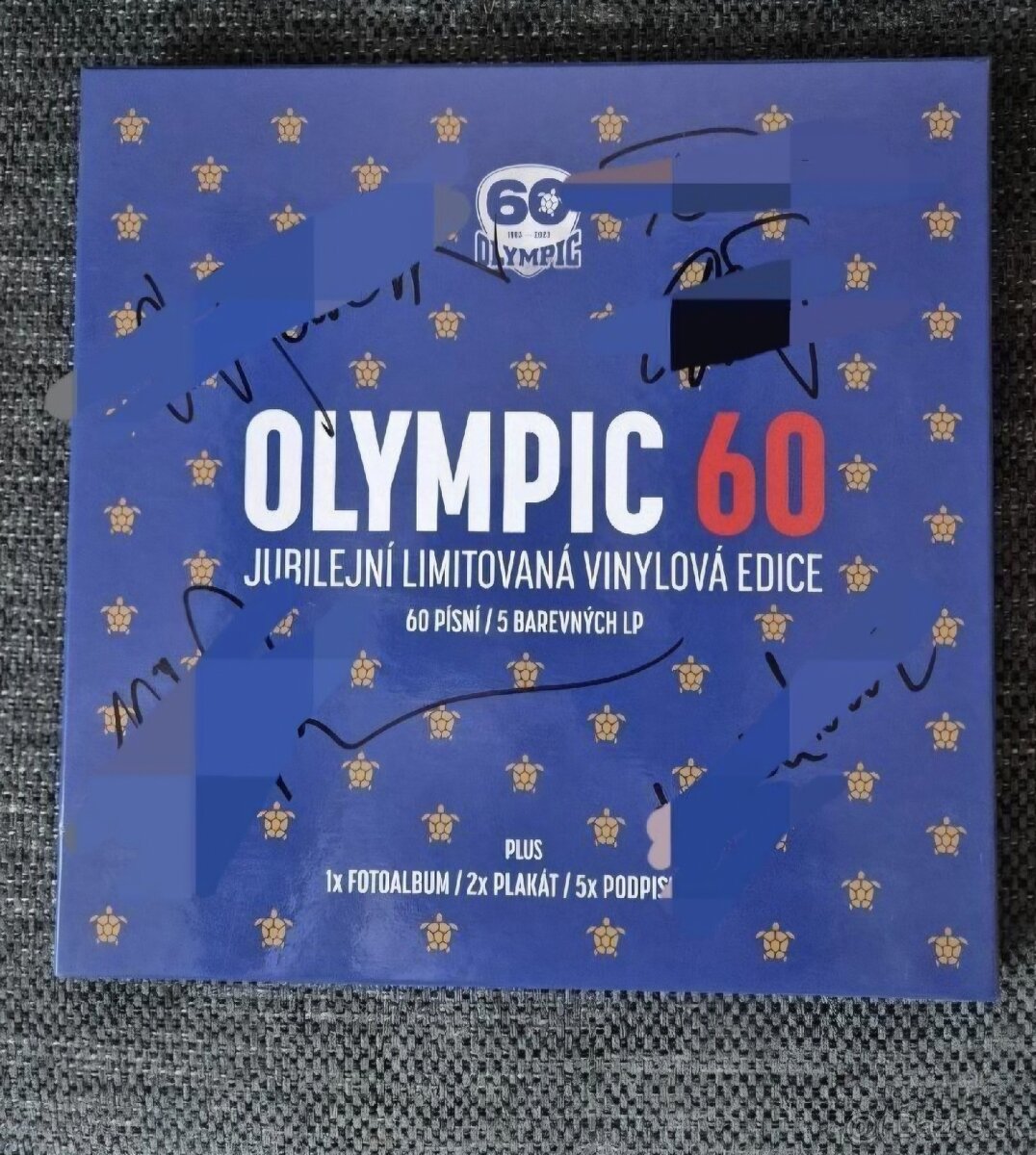 Jedinečný LP Box set Olympic - 60 - s podpismi