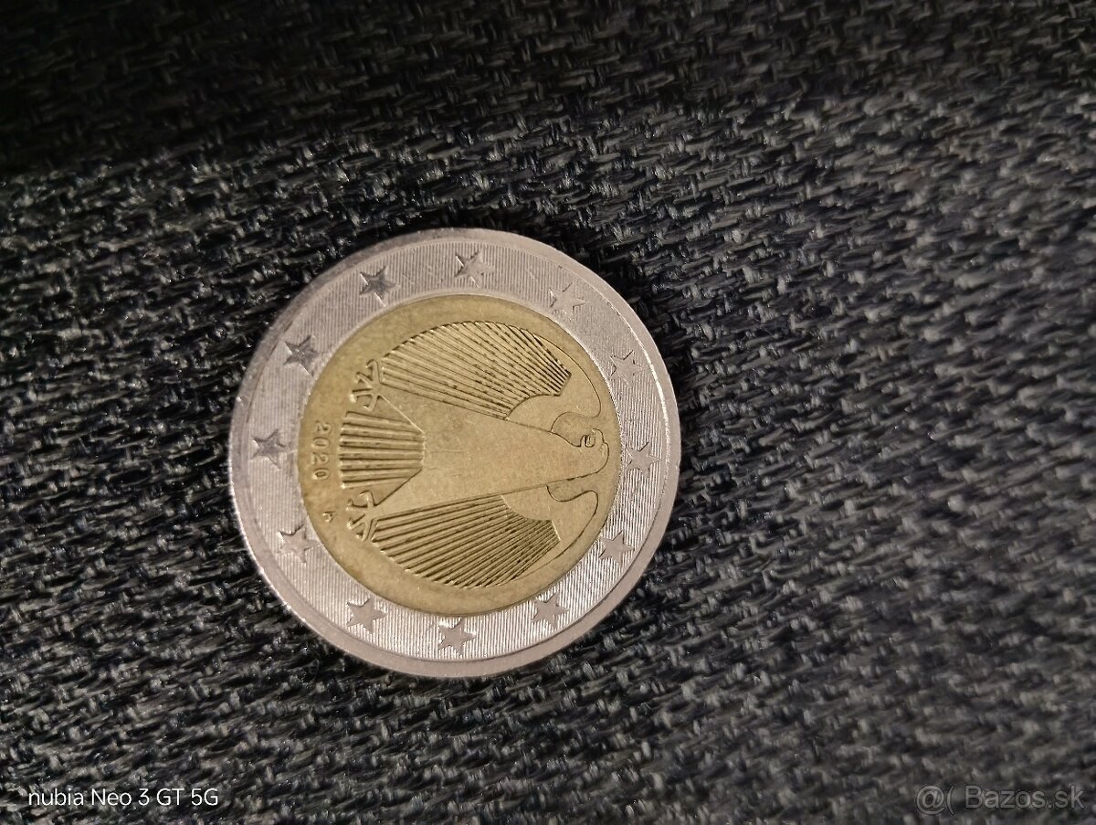 Predam 2€ mincu ročník 2020 pre zberateľov