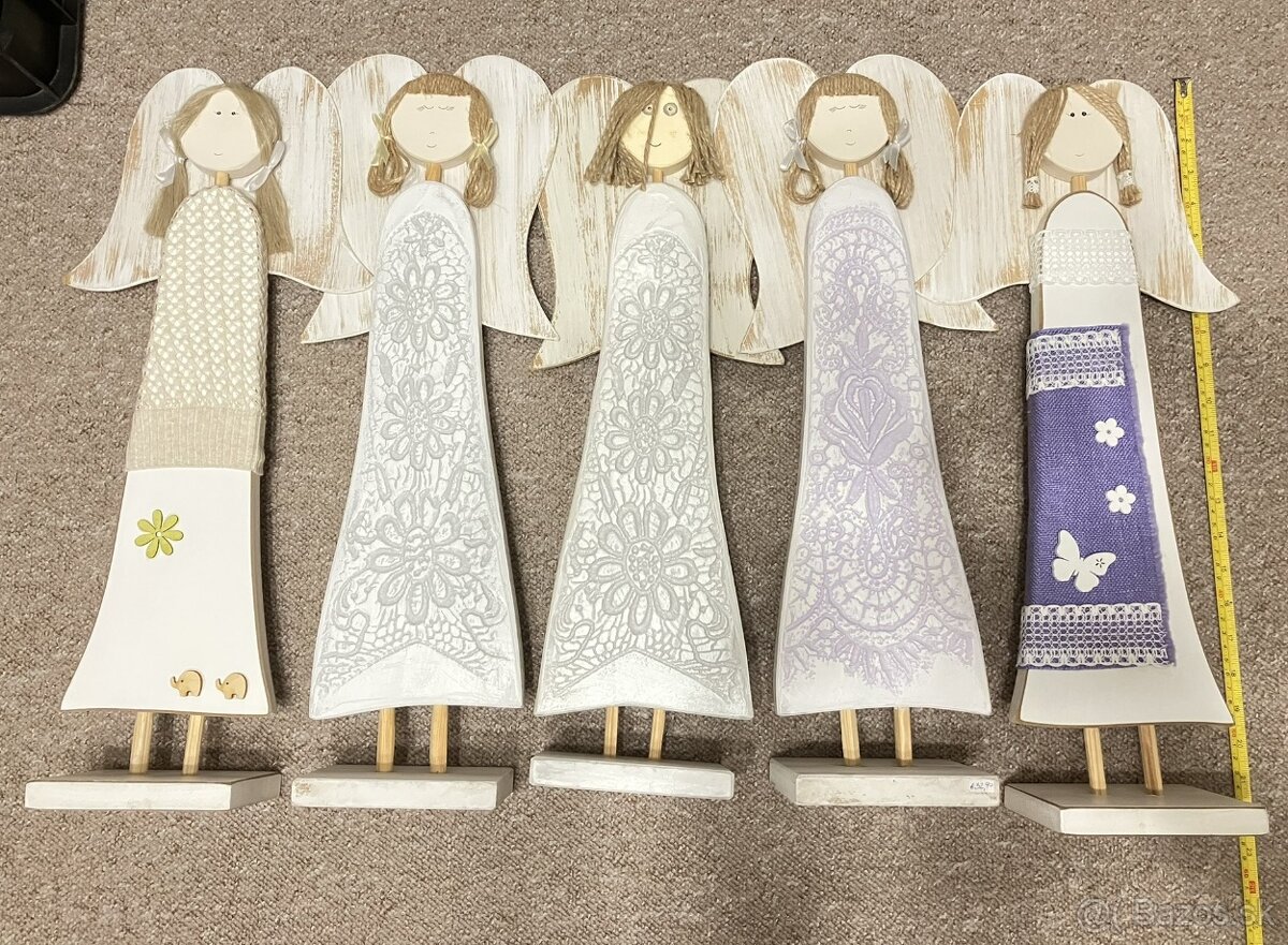 Dekorácia Drevený anjel