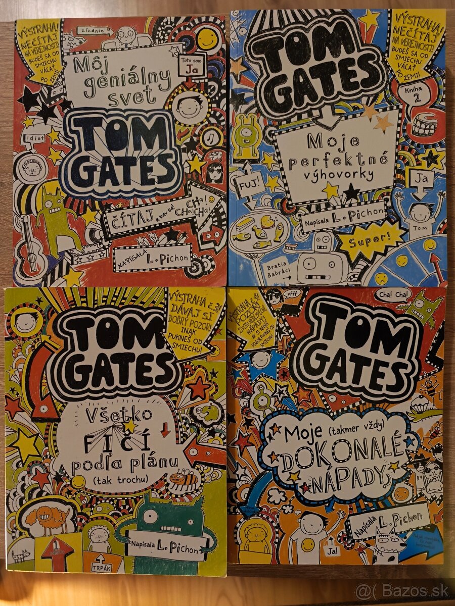 Knihy Tom Gates 1-4