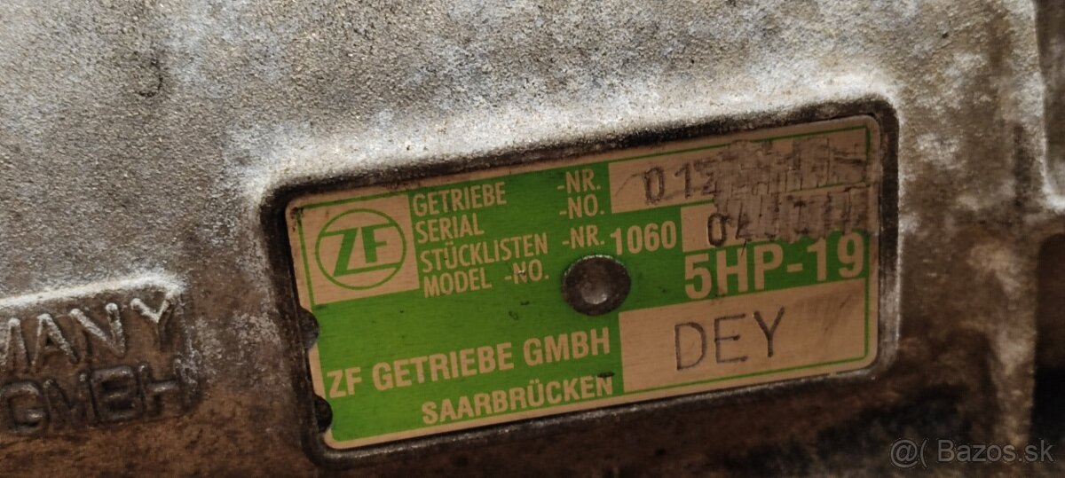 Automaticka prevodovka qattro DEY