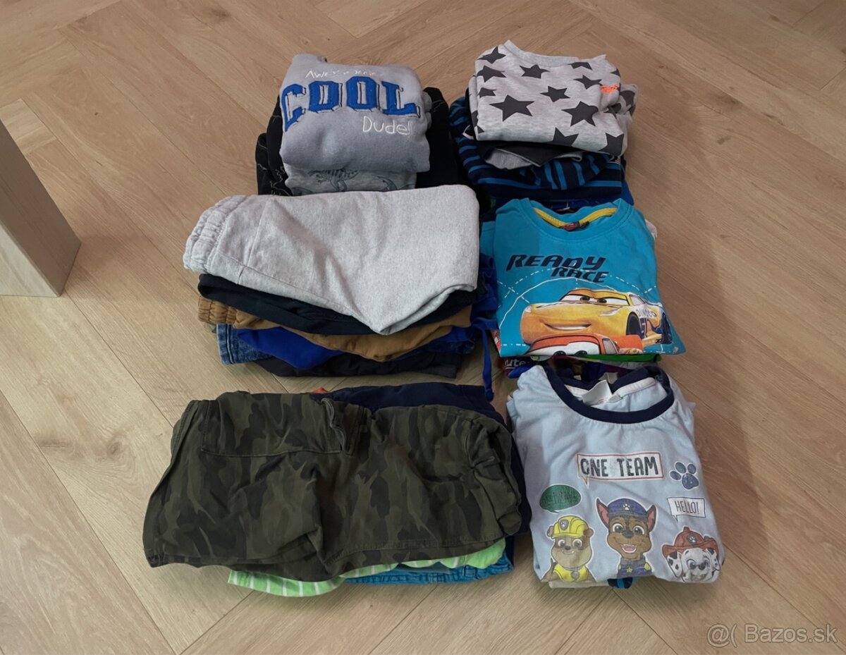 Detské dlhé tričká, pyžamo, tepláky, mikina 122