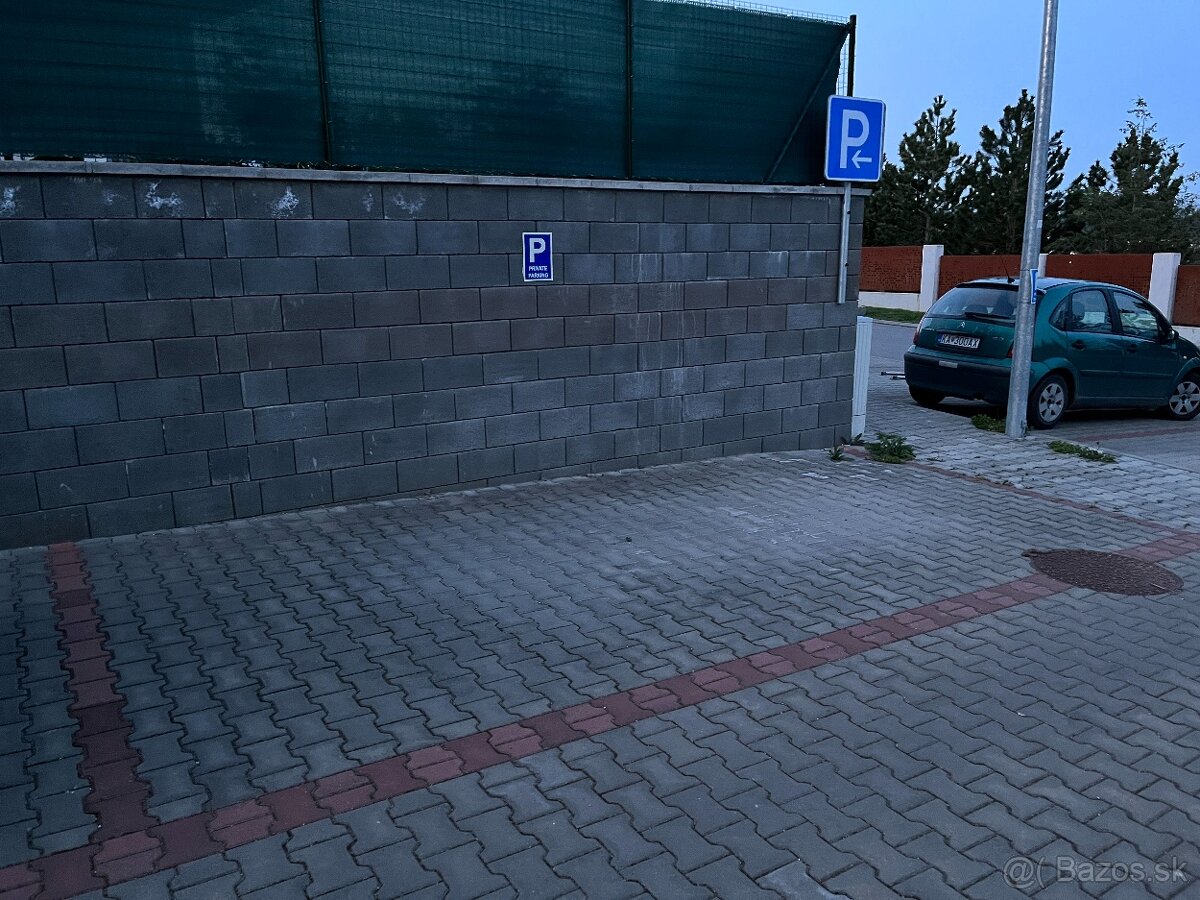 Prenájom parkovacieho miesta - Nový Martin