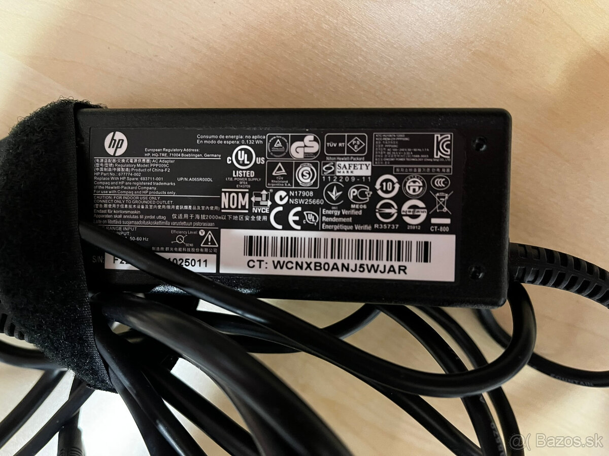 Napájací Adaptér HP 65W - tučný konektor