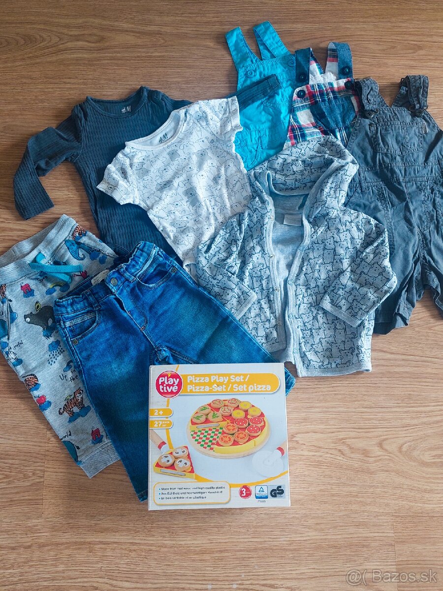 Balik 74 oblecenia H&M Zara +pizza set. Chlapec