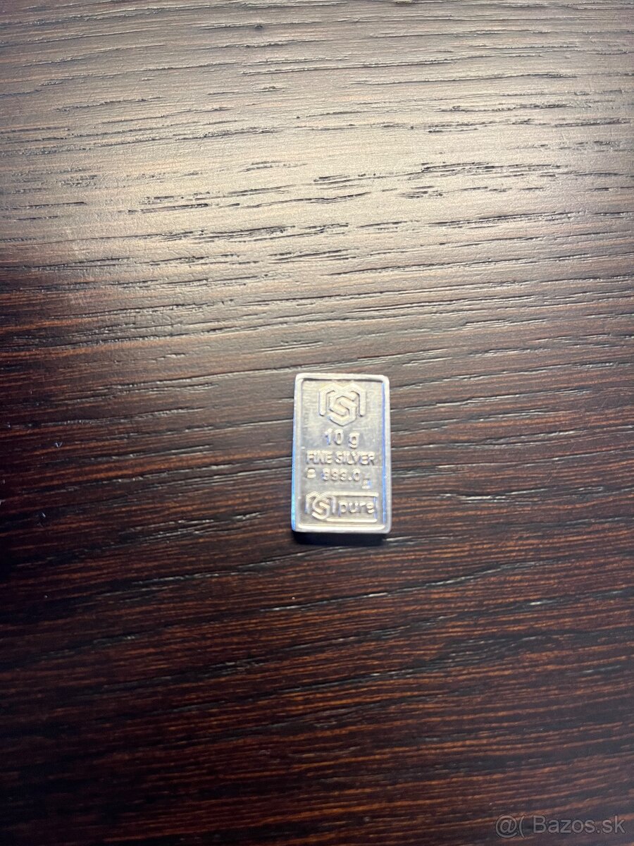 Strieborná tehlička 10g