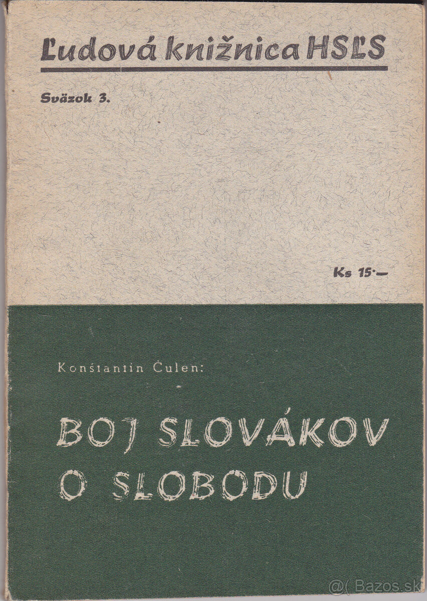 Boj Slovákov o slobodu