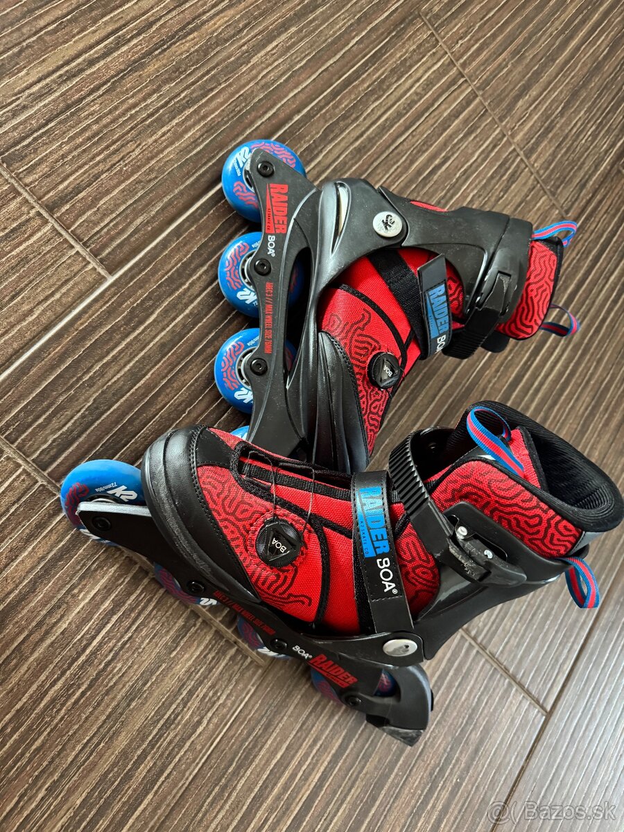 Detské kolieskové korčule K2 Raider Boa EUR 35-40