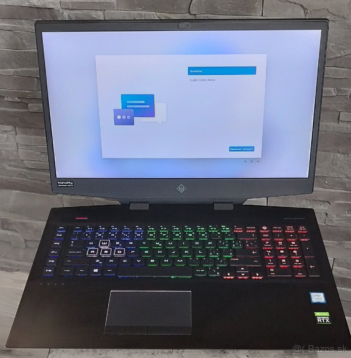 Herný notebook HP Omen 17,RTX2080 8gb,32gb RAM, Intel i7