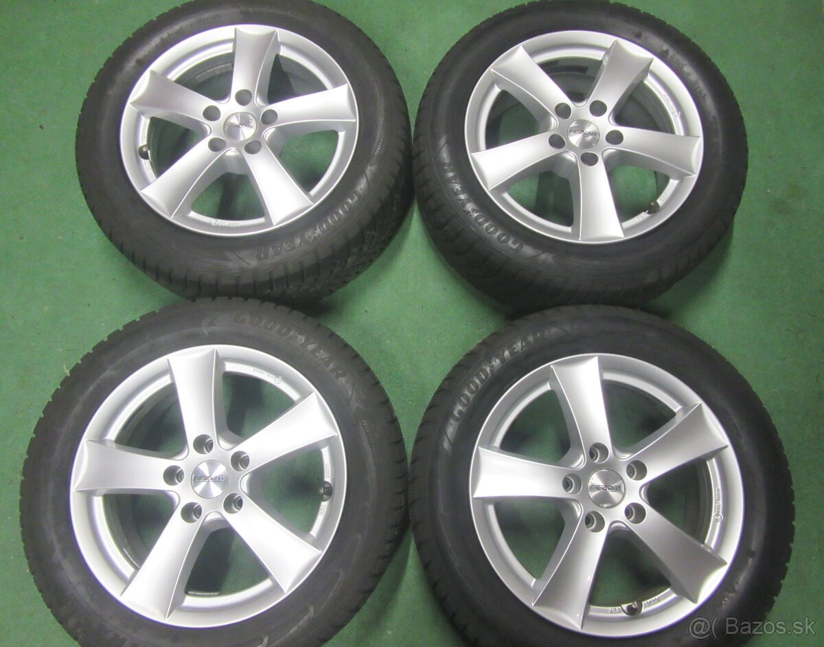 R16 Zimná sada DEZENT rozteč 5x112 205/55R16 GOODYEAR