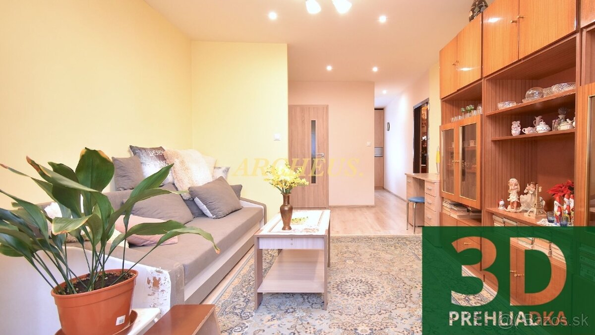 3D / EXKLUZÍVNE / 2 IZBOVÝ BYT, NIŽNÁ BRÁNA, KEŽMAROK, 52m2