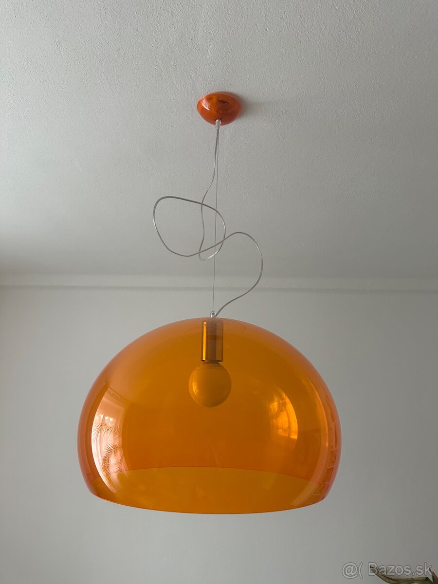 Dizajnová lampa Kartell oranžová