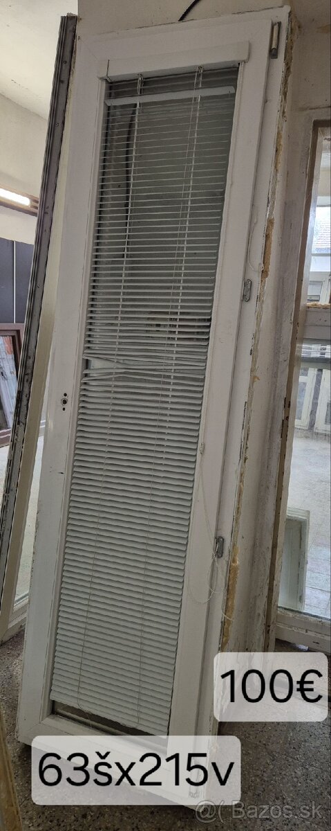 Balkónové plastové dvere 63x215