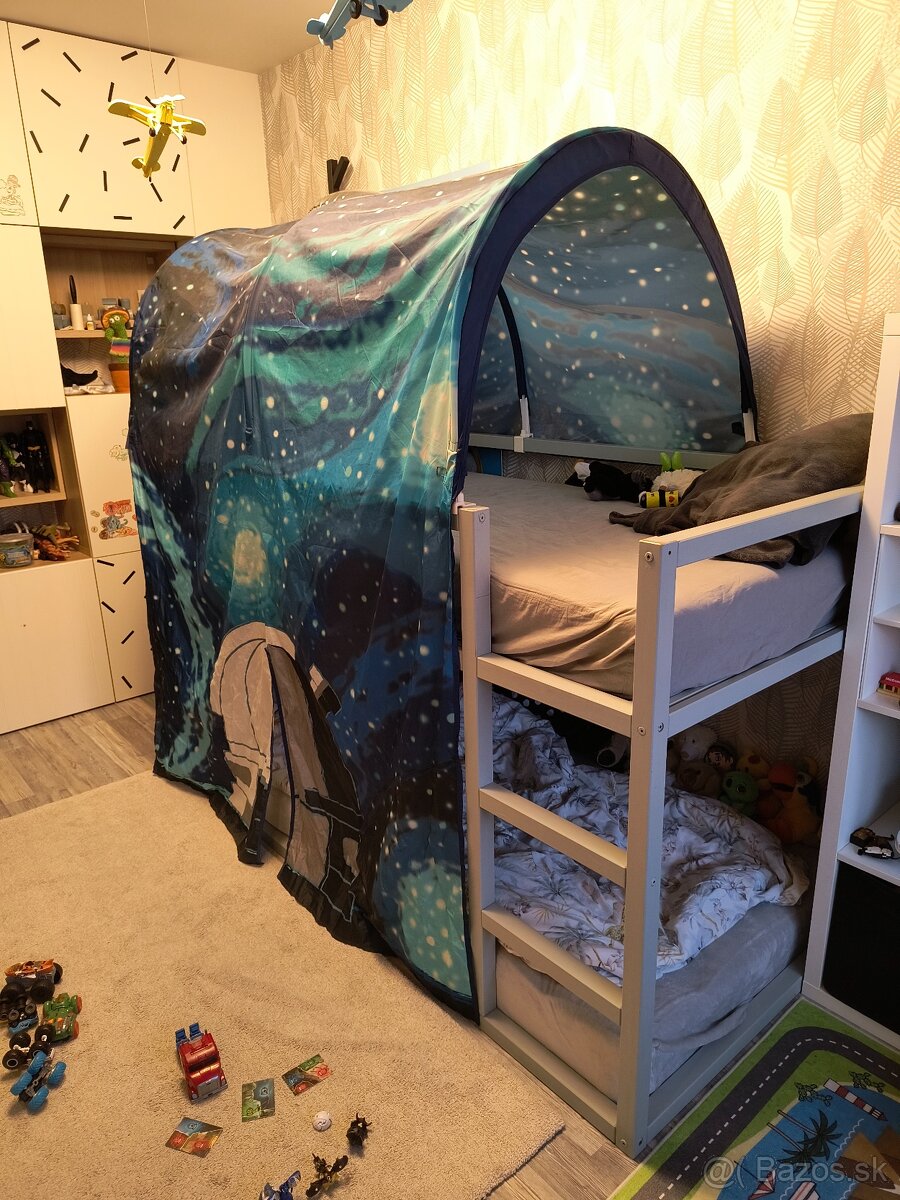 Ikea KURA posteľ s roštom a baldachynom