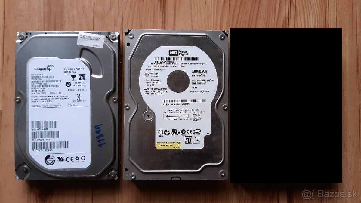 160 / 250 GB 3.5" HDD
