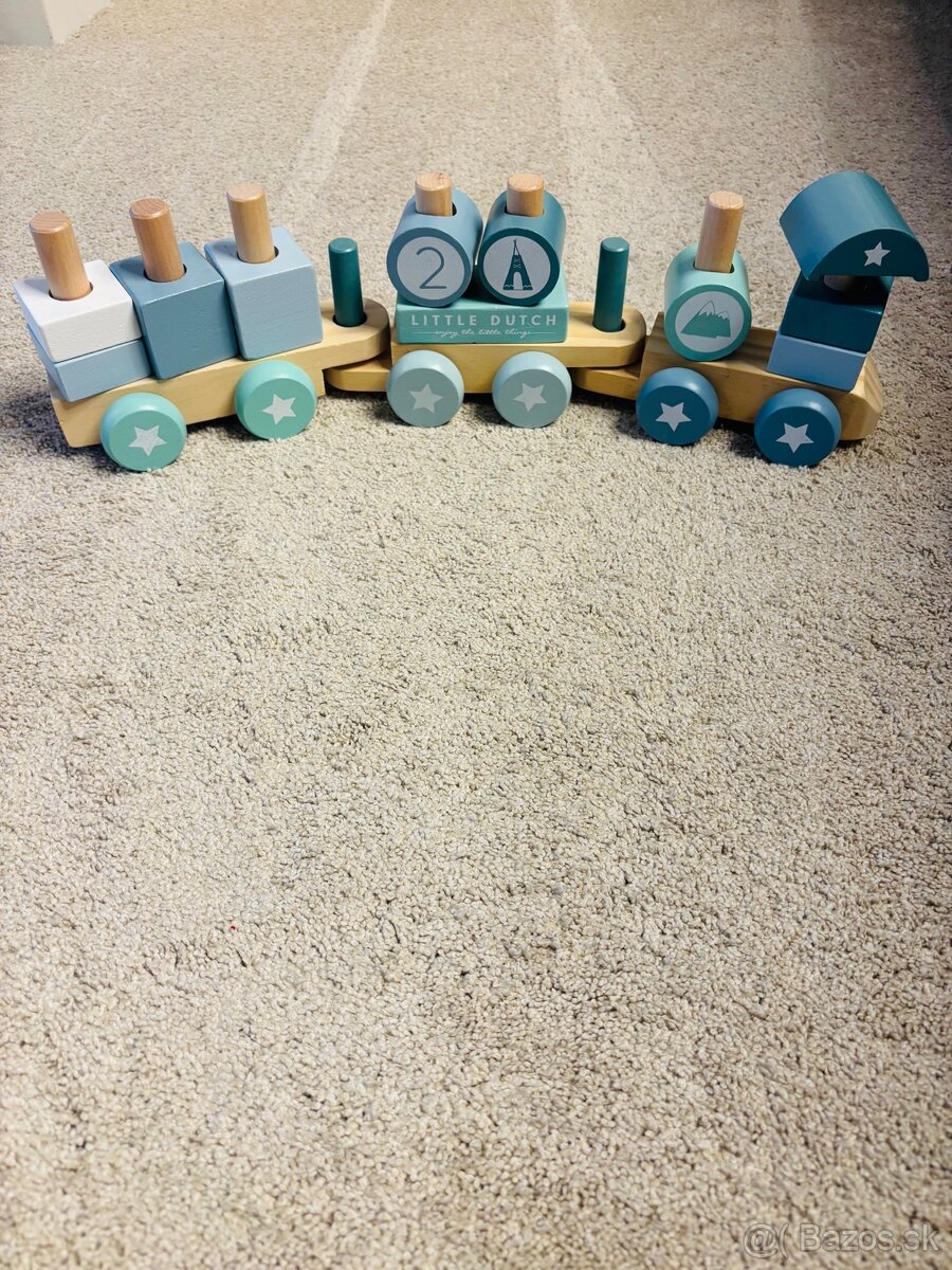 Krásny drevený Little Dutch vláčik