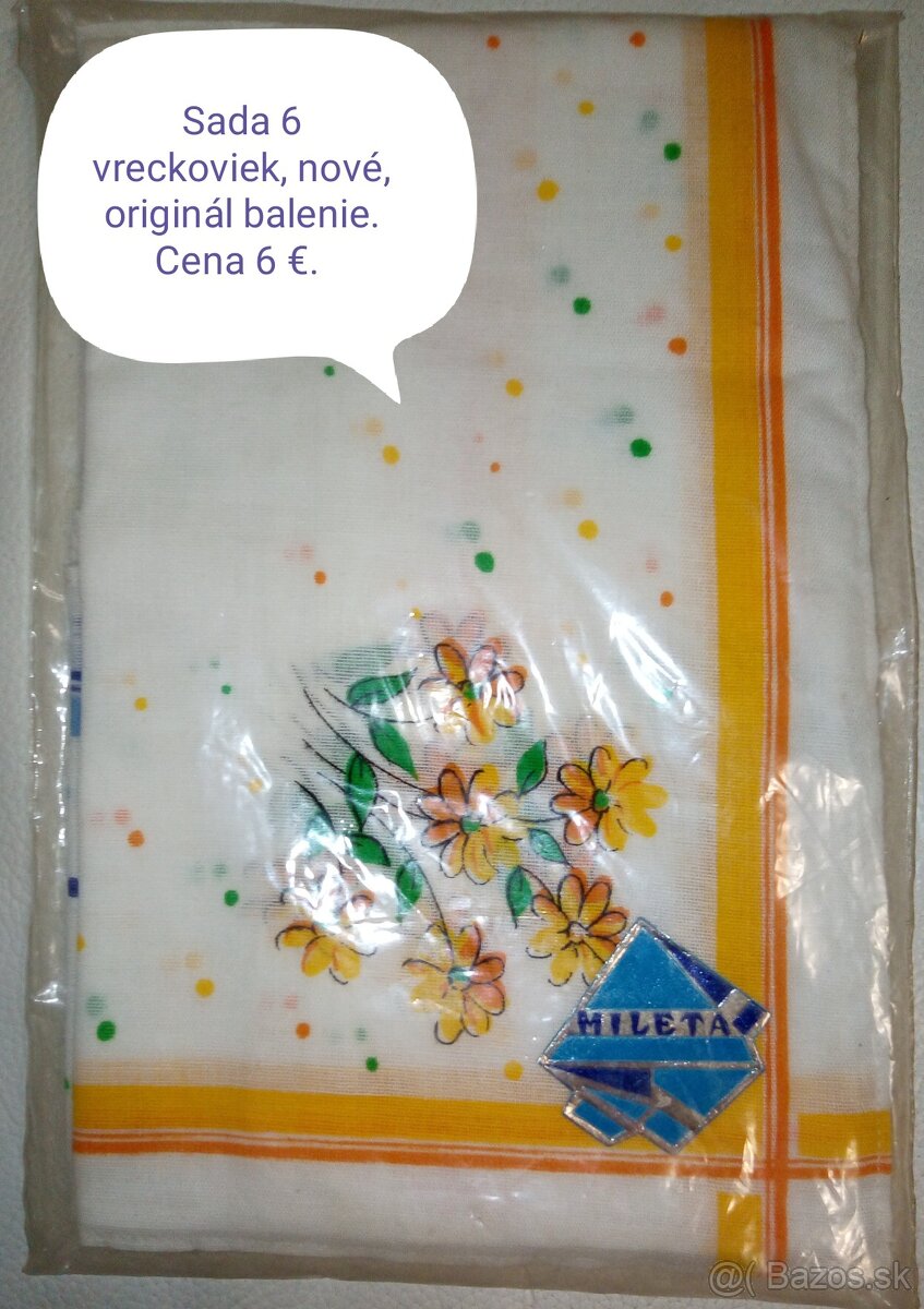 Retro dámske nové vreckovky