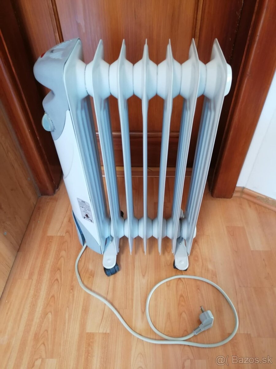 Prenosný elektrický ohrievač, 2 elektrické olejové radiátory