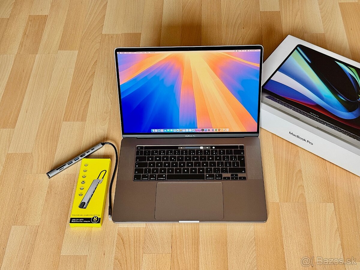 MacBook Pro 16" i7-2.6GHz/16GB/512GB, Výdrž batérie 6 hod.