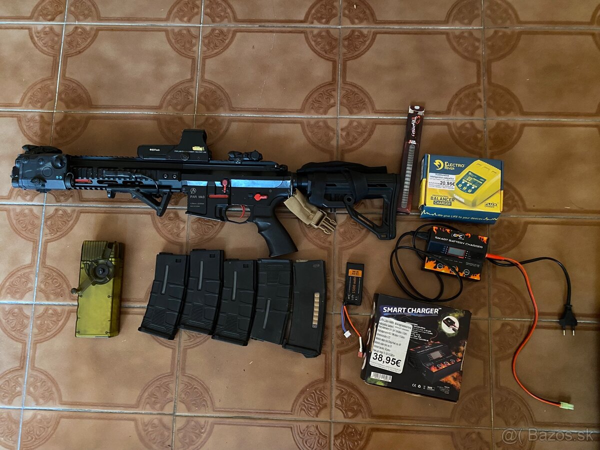 Airsoft m4 par mk3 ics full metal