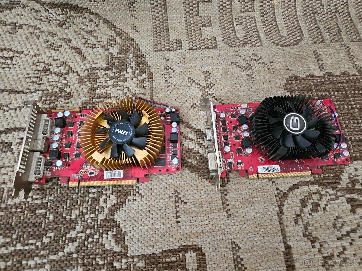 2 staršie grafické karty DDR3 512MB