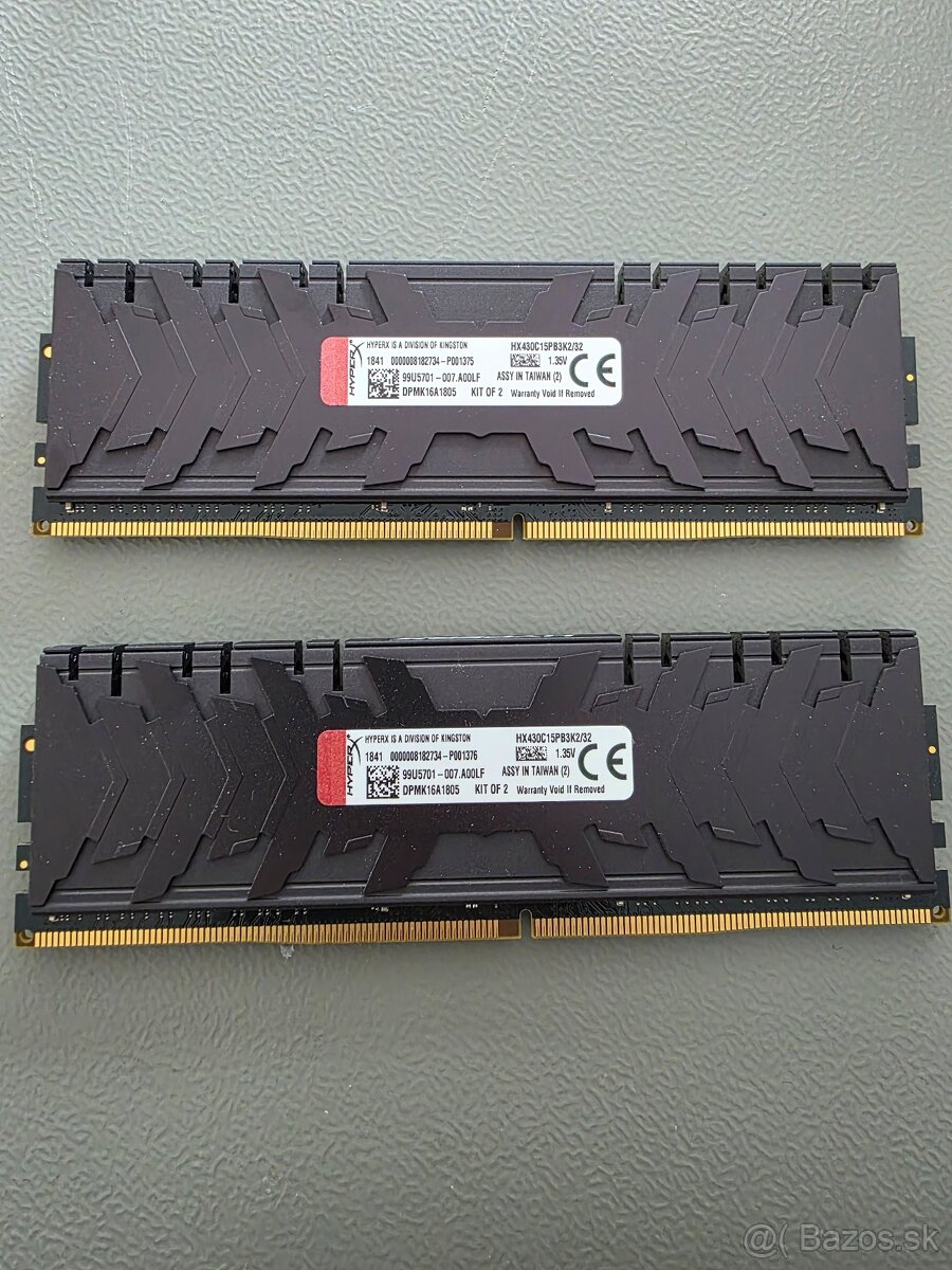 HyperX Predator 32GB Kit(2x16GB) - DDR4 3000