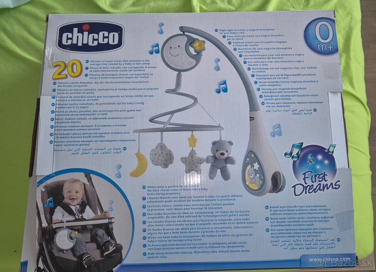 Predám detský hrajúci kolotoc Chicco nad postielku
