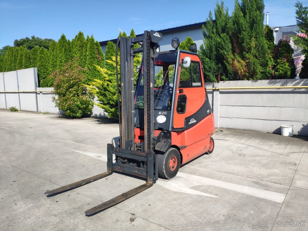 Linde E25, nosnosť 2,5t, baterka rok výroby 2019