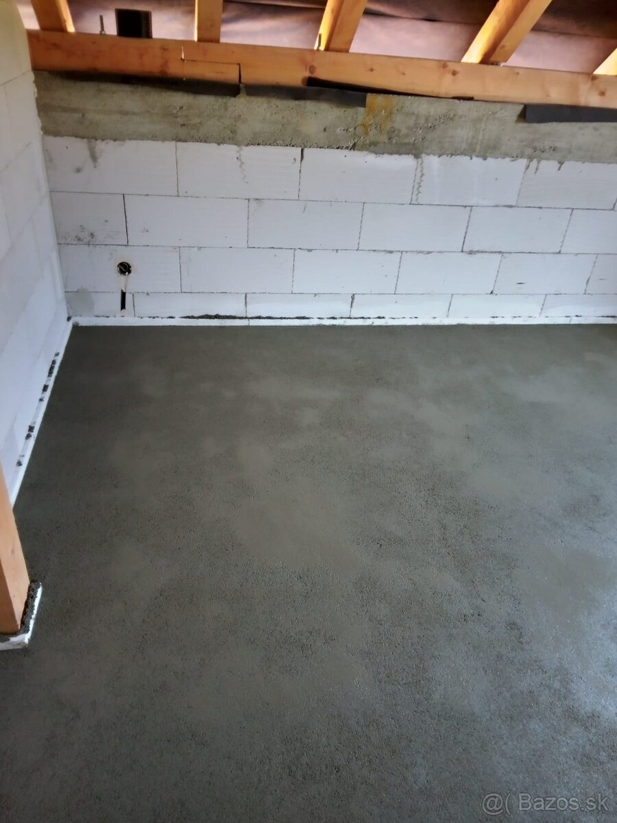 Realizujeme betónové potery ekostyren beton