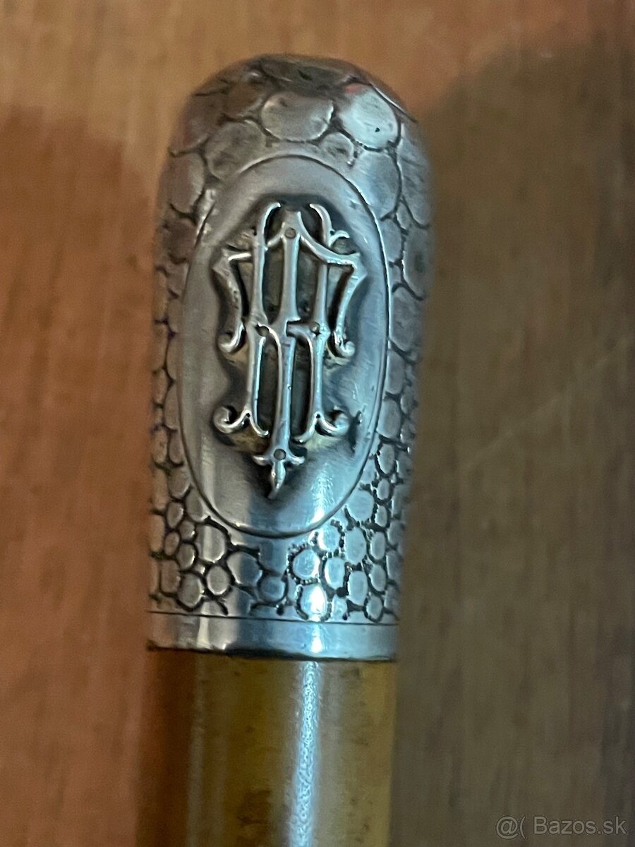 starozitna strieborná špacirka -Rakúsko Uhorsko