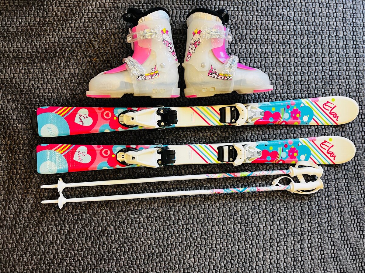 🎿 Predám lyže Elan Lil Magic 110cm /100cm