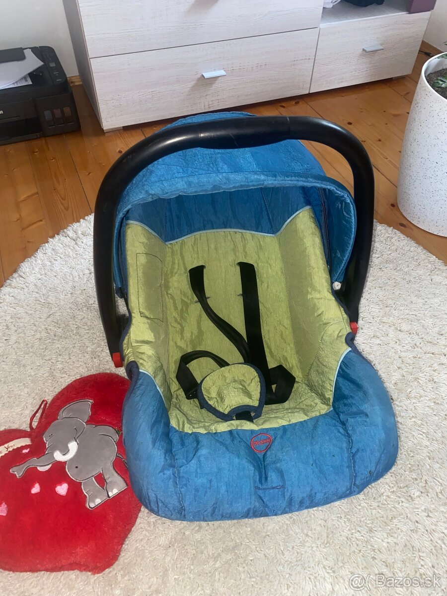 Autosedačka / vajíčko Coneco – modro-zelená
