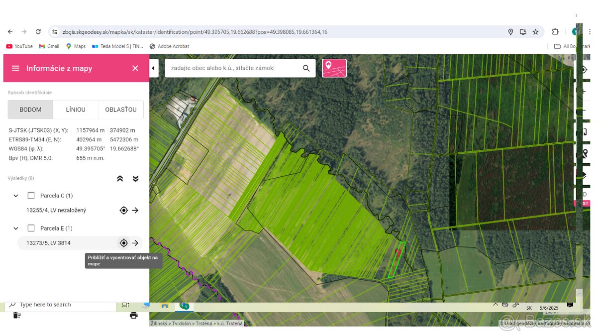 Predám Pozemok Trstená Poľana TTP 2752m2