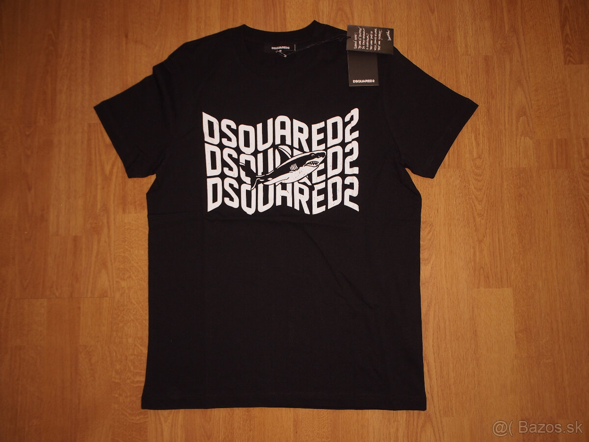 Dsquared2 pánske tričko čierne