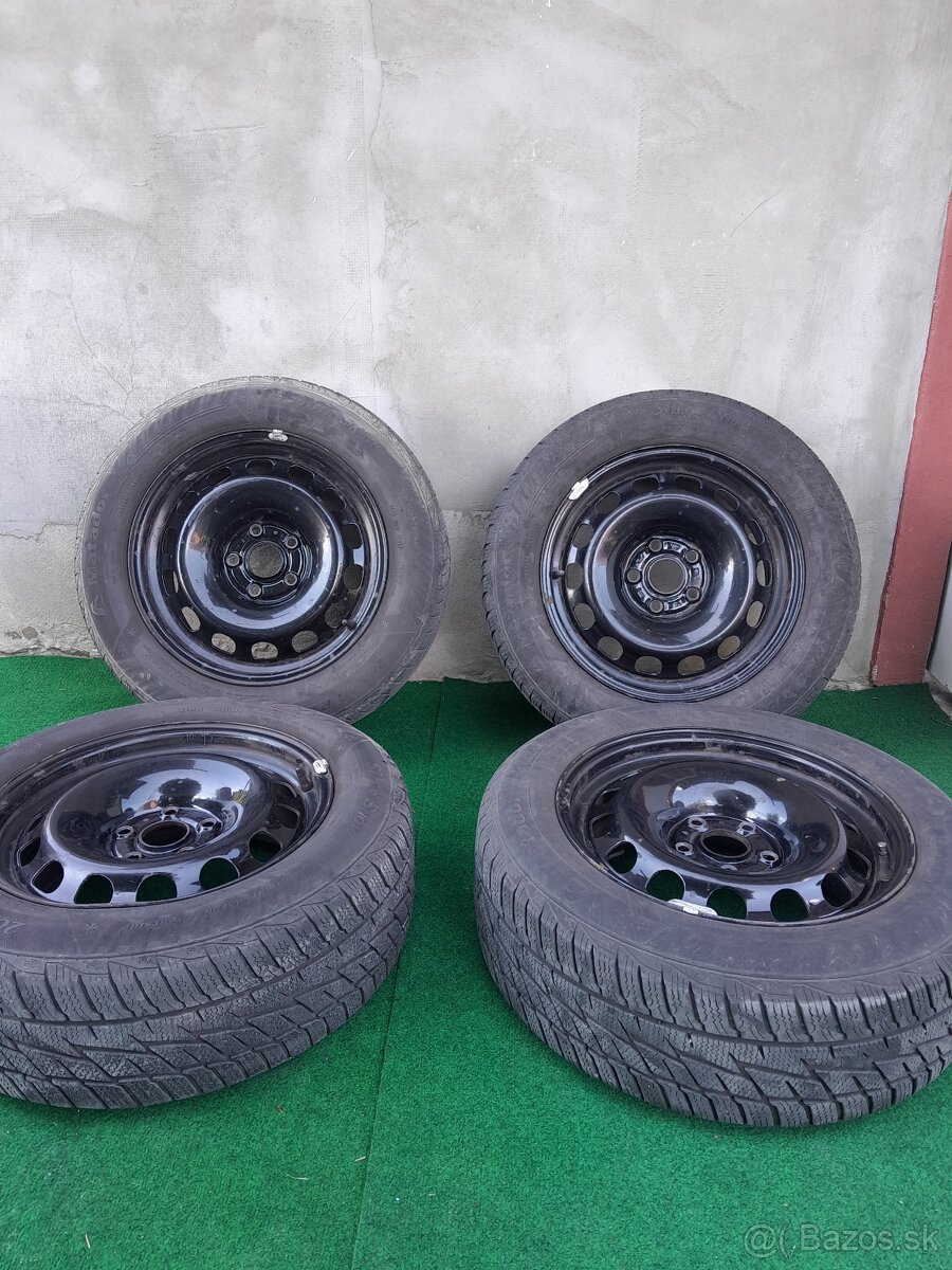 Sada plechovych diskov 5x112 R16 s pneumatikami