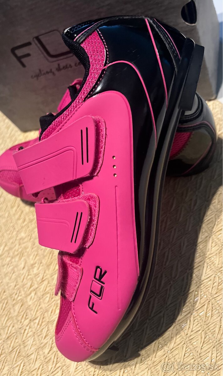 Cyklistické dámske tretry - FLR F-35 Neon Pink č.40